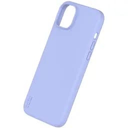 Чохол Vokamo MagSafe для iPhone 15 рідкий силіконовий з магнітом Purple - мініатюра 2