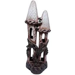 Керамічний декор для акваріуму Замок подвійний високий С294 14х18 см