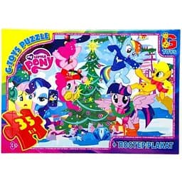 Дитячий пазл "My little PONY" G-Toys MLP032 постер, 35 елементів