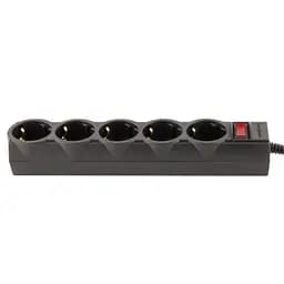 Мережевий фільтр живлення LogicPower LP-X5 PREMIUM, 3m black (9584) - мініатюра 2