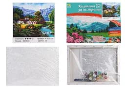 Набір для розпису по номерах Маяк біля лісу, TK Group, 30x40 см, 31534