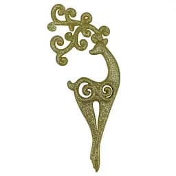 Елочная игрушка MIS LT Олень Сказочный 7х18х3,5 см золотой