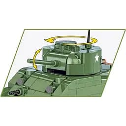 Конструктор Cobi Друга світова війна Танк M4 Шерман, 312 деталей (COBI-2715) - мініатюра 4