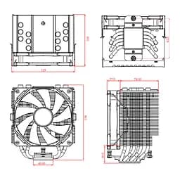 Кулер до процесора ID-Cooling SE-226-XT Black - мініатюра 7
