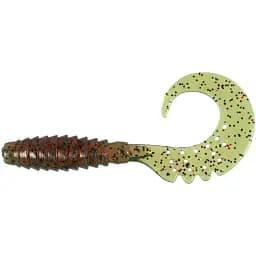 Силікон FishUP Fancy Grub 2.5" #019 - Motor Oil/Red (10 шт/уп)