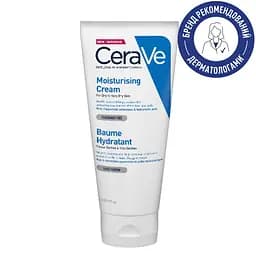 Зволожуючий крем CeraVe для сухої та дуже сухої шкіри обличчя та тіла 177 мл (MB107500) - мініатюра 2