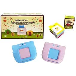Кишенькова абетка Bambi Монтессорі Котик 112 карток рожева 8888M(Pink) - мініатюра 2