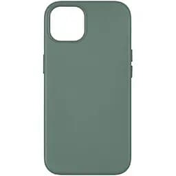 Панель-накладка чехол MagSafe Leather Case Apple iPhone 14 Pro Pine Needle Green