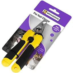 Когтерез для собак и кошек Bronzedog с прямым лезвием и пилочкой 15х5 см