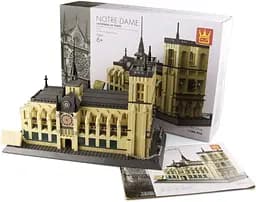 Конструктор Архітектура Wange 3D   Собор Паризької Богоматері Notre Dame de Paris 5210 для дітей та дорослих 3Д 1382 деталі - мініатюра 6