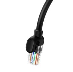 Кабель патч-корд RJ45 Baseus High Speed CAT5 Gigabit Ethernet Cable (Round Cable) 3m B00133206111-04 Black - мініатюра 3