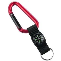 Брелок-карабін Munkees 3228 з компасом Red (1012-3228-RD)
