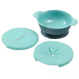 Мисочка BabyOno з присоскою та кришечкою для снеків, блакитний (1078)
