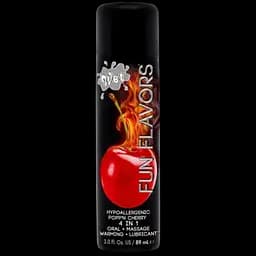 Розігріваючий їстівний лубрикант 4 в 1 Wet Fun Flavors Вишня 89 мл