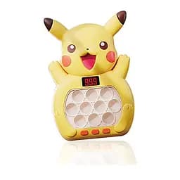 Розважальна гра Pop It Пікачу, звуки, мелодії, озвучування англійською мовою, підсвічування, EC999-2A