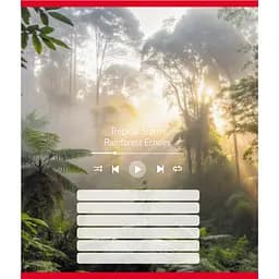 Зошит учнівський "Мелодія природи" Leader 024-550252K-5 в лінію, 18 аркушів