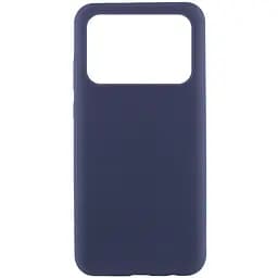 Чехол Silicone Cover Lakshmi (AAA) для Xiaomi Poco X6 Pro Темно-синий / Midnight blue