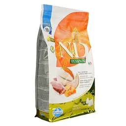 Сухий беззерновий корм для дорослих собак малих порід Farmina N&D Grain Free Pumpkin Dog Duck&Cantaloupe Adult Mini, гарбуз, качка та диня, 2 кг - мініатюра 2
