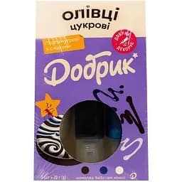 Декорації кондитерські Добрик Олівці цукрові перламутрові зі смаками