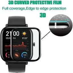 Захисна плівка Amazfeel для смартгодинника Amazfit GTS/GTS2 з рамкою (2 шт.) - мініатюра 7
