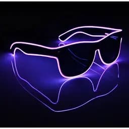 Окуляри світлодіодні Leds сонцезахисні El Neon ray purple неонові