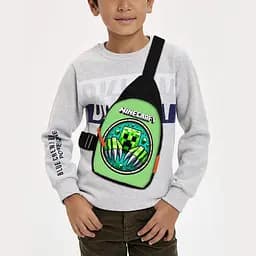 Сумка через плечо детская Minecraft 29х17 см сумка слинг для мальчика (02124)