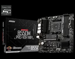 Материнська плата MSI B550M Pro-VDH Wi-Fi Socket AM4 (B550M PRO-VDH WIFI) - мініатюра 4