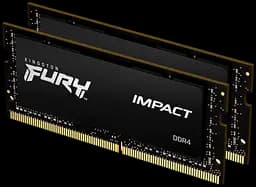 Оперативна пам'ять Kingston Fury 64GB (2x32GB) SODIMM DDR4 3200MHz Impact Black (KF432S20IBK2/64)