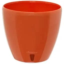 Вазон подвійний Santino Deco Twin plus з картриджем 12 л морквяний (DTWC120PRD)