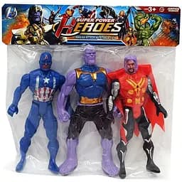 Набор героев Bambi Марвел вид 1 с подсветкой 033A