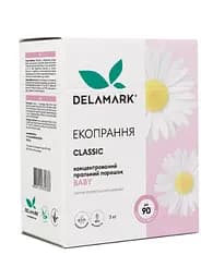 Концентрований безфосфатний пральний порошок Delamark Baby 3 кг (4820152330338)