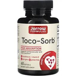 Токотриенол и Витамин E Jarrow Formulas Toco-Sorb 60 гелевых капсул