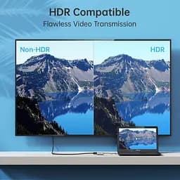 Перехідник Choetech USB 3.1 Type-C M - HDMI F, 0,15m 8K 60Hz чорний - мініатюра 5