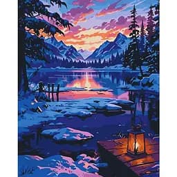 Картина за номерами Art Craft Зимовий пейзаж 40х50 см (11056-AC)