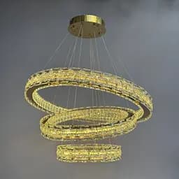 Люстра Linisoln 7896-80*60*40 метал, кришталь, LED, 110 Вт, 60-130 см, освітлювана площа 20-22 кв. м, пульт dimmer - мініатюра 4