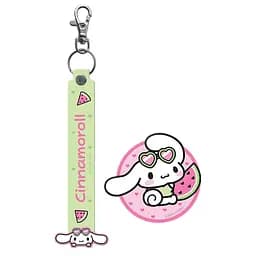 Набор Kite Cinnamoroll: бейдж на липучке и подвеска (CR26-3010)