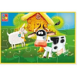 Мягкие пазлы Vladi Toys Малюк зможе А5 Ферма 12 элементов (VT1103-97)