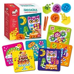 Мозаїка Vladi Toys з дерев'яними кульками Доповни картинку ZB2002-08 укр - мініатюра 2