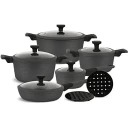 Набір каструль з кришками та сковородою Edenberg EB-5641, 12 предметів