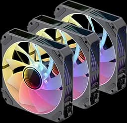 Вентилятор JONSBO ZG-120BR (3in1) Reverse RGB Black (ZG-120BR Black)