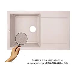 Мийка кухонна Lidz COL-06 790x495х230 мм (LIDZCOL06790495230) - мініатюра 3