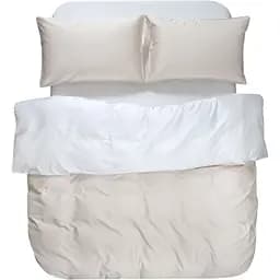 Постільна білизна Lotus Home Florida євро сатин premium 300ТС бежева (svt-2000022351294)