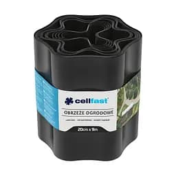 Стрічка газонна бордюрна хвиляста 20смх9м чорний Cellfast sad0001576