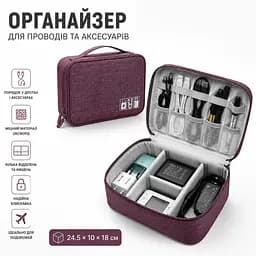 Органайзер універсальний LoveYouHome для проводів, аксесуарів та дрібниць 24.5х10х18 см. - мініатюра 2