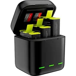 Зарядний пристрій Telesin Charger Box + Battery 3 шт. для GoPro 9/10/11 GP-BNC-902-B [87677]