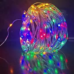 Гирлянда новогодняя Usb 10 м разноцветная на 100 лампочек