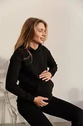 Худі для вагітних та годуючих Dortmund XL (48) Lullababe Чорний - мініатюра 3