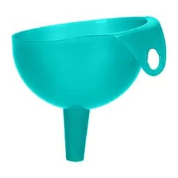 Лейка сливная воронка пластмассовая на банку, Kitchette Бирюзовый 86374