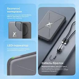 Павербанк Proove X-Core Silver 5 000 mAh / 20 Вт (PNXC20010006) - мініатюра 6