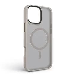 Чехол для Apple iPhone 16 Pro Max, Uniq MagCase, бежевый, противоударный, панель-накладка с MagSafe, ударопрочный TPU+PC, с магнитом MagSafe, поддержка полноценной беспроводной зарядки, ArmorStandart (ARM79513) - мініатюра 2